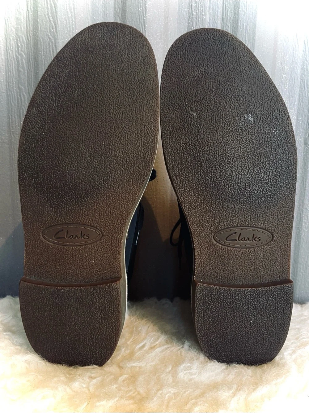 Clarks Men's Bushacre 2 Desert Chukka Boot Beeswax Leather Charcoal Black sz 8.5